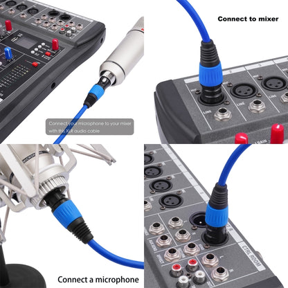 6 Color / Set JC1015 XLR 3pin Male to Female Audio Cable, Length:1m - Microphone Audio Cable & Connector by buy2fix | Online Shopping UK | buy2fix