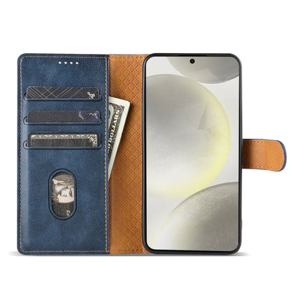 For Motorola Moto G Stylus 2024 N.BEKUS CSJ-P1 Solid Color Leather Phone Case(Blue) - Motorola Cases by N.BEKUS | Online Shopping UK | buy2fix