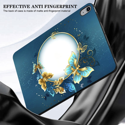 For iPad Air 11 2025 / 2024 Color Painting Pattern Smart Tablet TPU Case(Butterfly Circle) by buy2fix