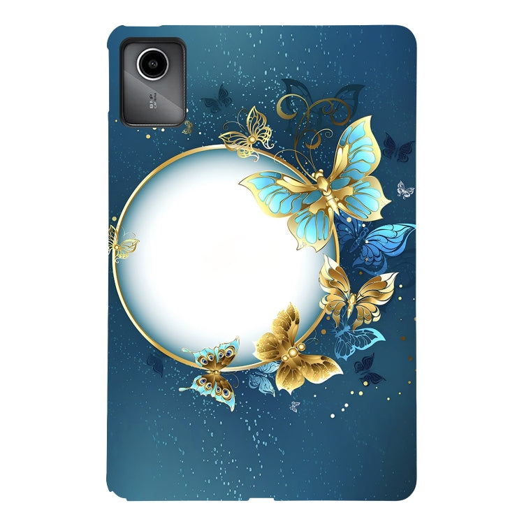 For Lenovo Tab M11 / Xiaoxin Pad 2024 Color Painting Pattern Smart Tablet TPU Case(Butterfly Circle) - Lenovo by buy2fix | Online Shopping UK | buy2fix