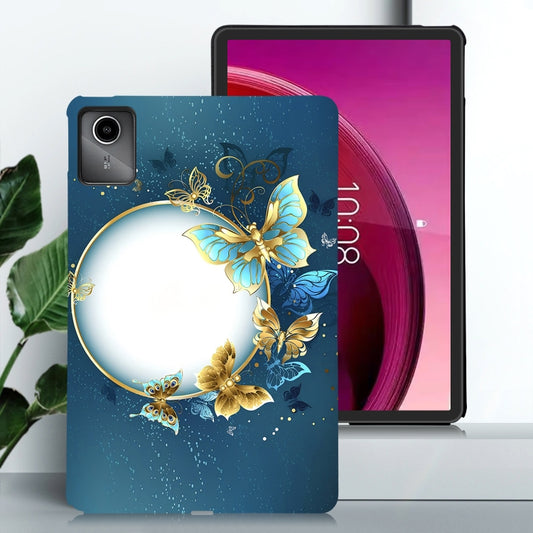 For Lenovo Tab M11 / Xiaoxin Pad 2024 Color Painting Pattern Smart Tablet TPU Case(Butterfly Circle) by buy2fix