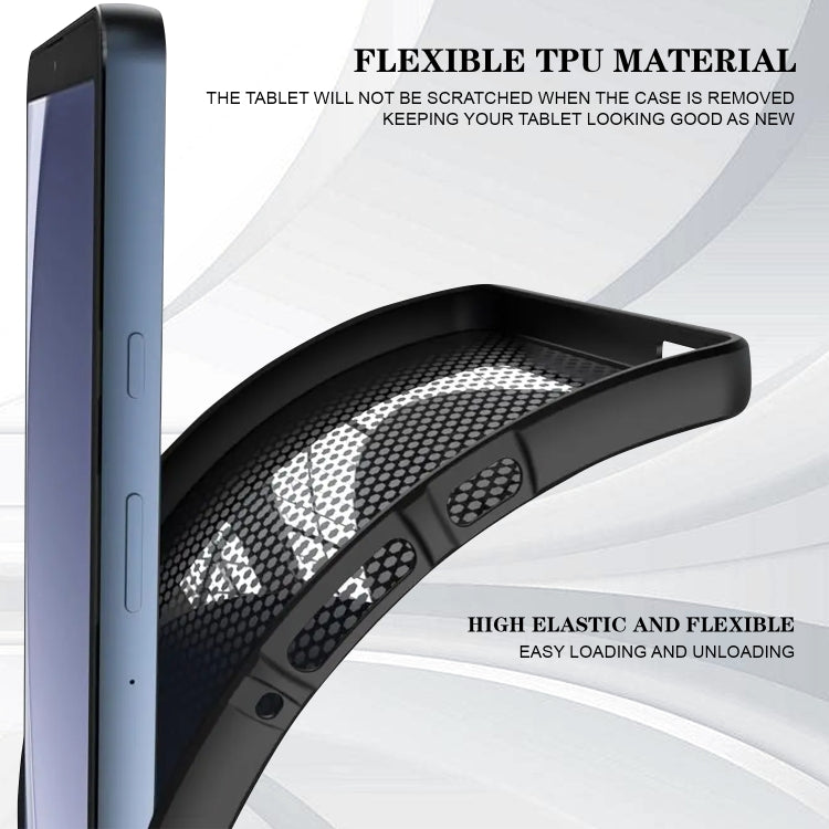 For Samsung Galaxy Tab S7 / S8 Color Painting Pattern Smart Tablet TPU Case(Black Rose) by buy2fix