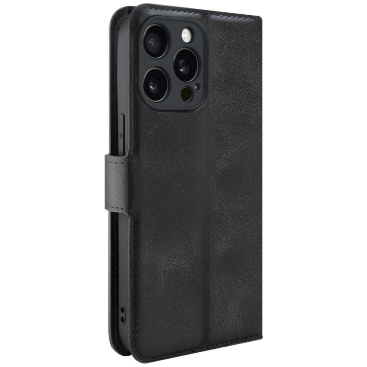 For iPhone 15 Pro IMAK Count Series Flip Leather Phone Case(Black) - iPhone 15 Pro Cases by imak | Online Shopping UK | buy2fix