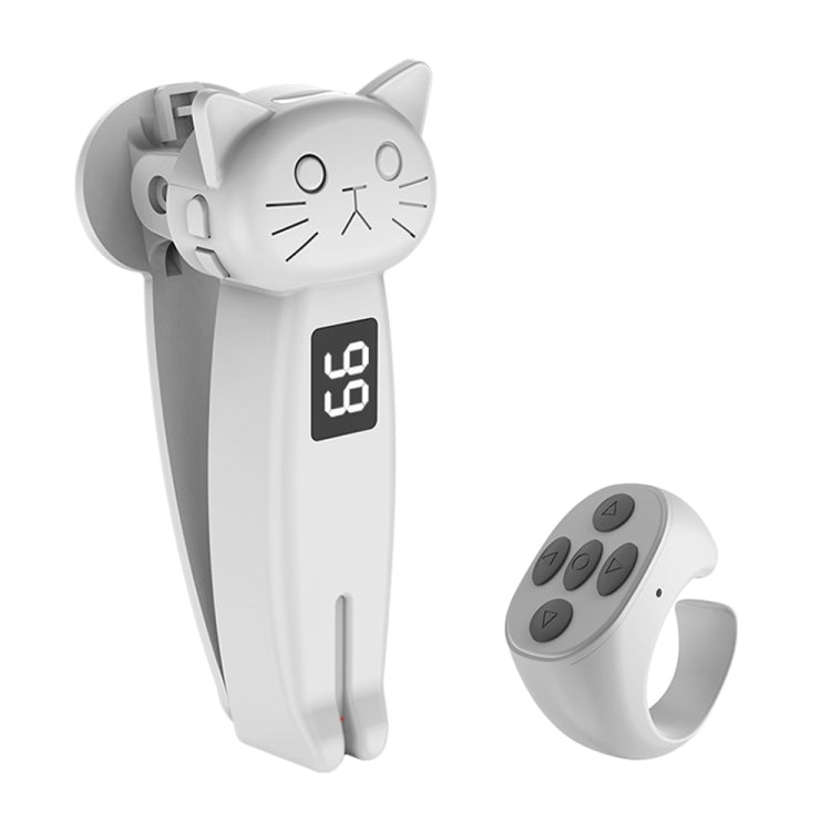 JX-05Pro Portable Smart Cell Phone Tablet Screen Clicker Page Turner with Remote Control(White) - Phone Remote Control by buy2fix | Online Shopping UK | buy2fix