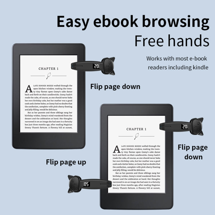 JX-05Pro Portable Smart Cell Phone Tablet Screen Clicker Page Turner with Remote Control(Black) - Phone Remote Control by buy2fix | Online Shopping UK | buy2fix