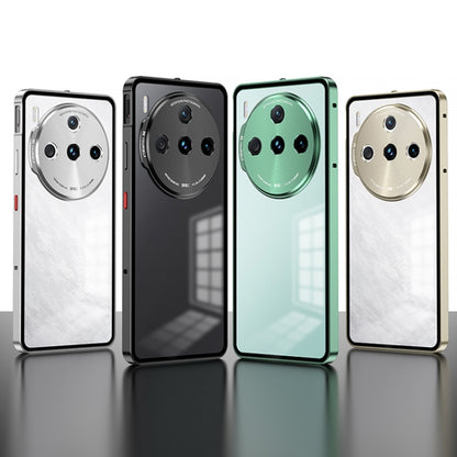 For ZTE nubia Z60S Pro Snap Buckle Metal Frame Frosted Phone Case(Green) - ZTE Cases by buy2fix | Online Shopping UK | buy2fix