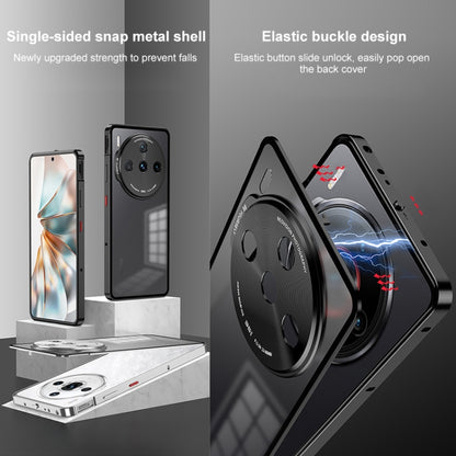 For ZTE nubia Z60S Pro Snap Buckle Metal Frame Frosted Phone Case(Silver) - ZTE Cases by buy2fix | Online Shopping UK | buy2fix