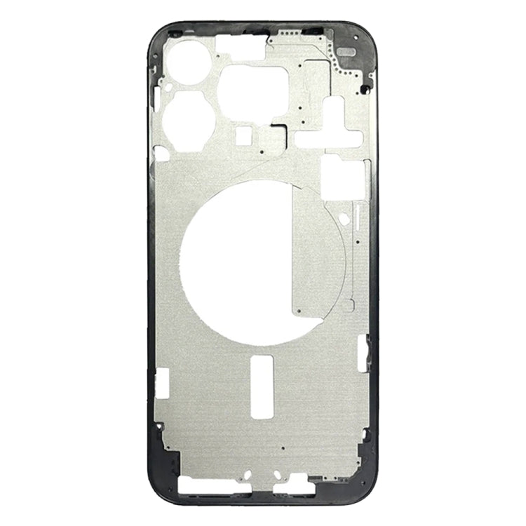 For iPhone 15 Pro Max Middle Frame Bezel Plate with Side Keys + Card Tray, Version:China Version(Black) by buy2fix