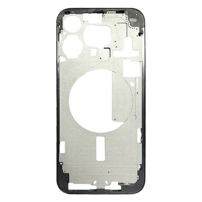 For iPhone 15 Pro Max Middle Frame Bezel Plate with Side Keys + Card Tray, Version:China Version(Black) by buy2fix