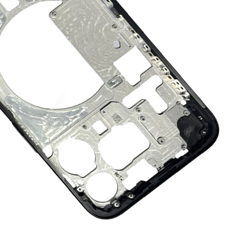 For iPhone 15 Pro Max Middle Frame Bezel Plate with Side Keys + Card Tray, Version:China Version(Black) by buy2fix
