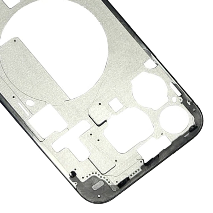 For iPhone 15 Pro Max Middle Frame Bezel Plate with Side Keys + Card Tray, Version:China Version(Black) by buy2fix