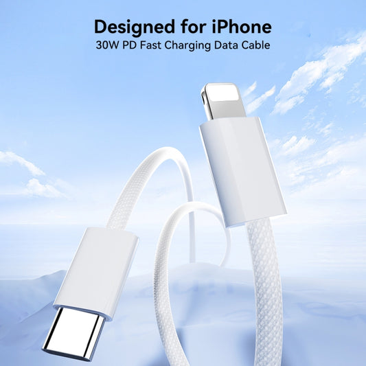JOYROOM S-A45 30W USB-C / Type-C to 8 Pin Fast Charge Data Cable, Length: 1m(White) by JOYROOM