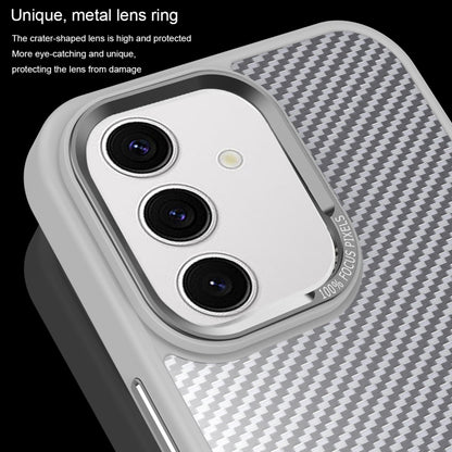 For Samsung Galaxy S24 5G Carbon Fiber Texture MagSafe Magnetic Shockproof Phone Case(Grey) - Galaxy S24 5G Cases by buy2fix | Online Shopping UK | buy2fix