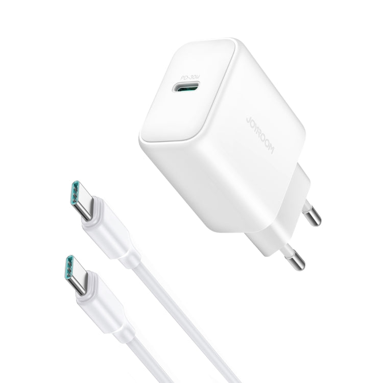 JOYROOM JR-TCF24 30W USB-C / Type-C Fast Charger with Cable Set, Specification:EU Plug(White) - USB Charger by JOYROOM | Online Shopping UK | buy2fix