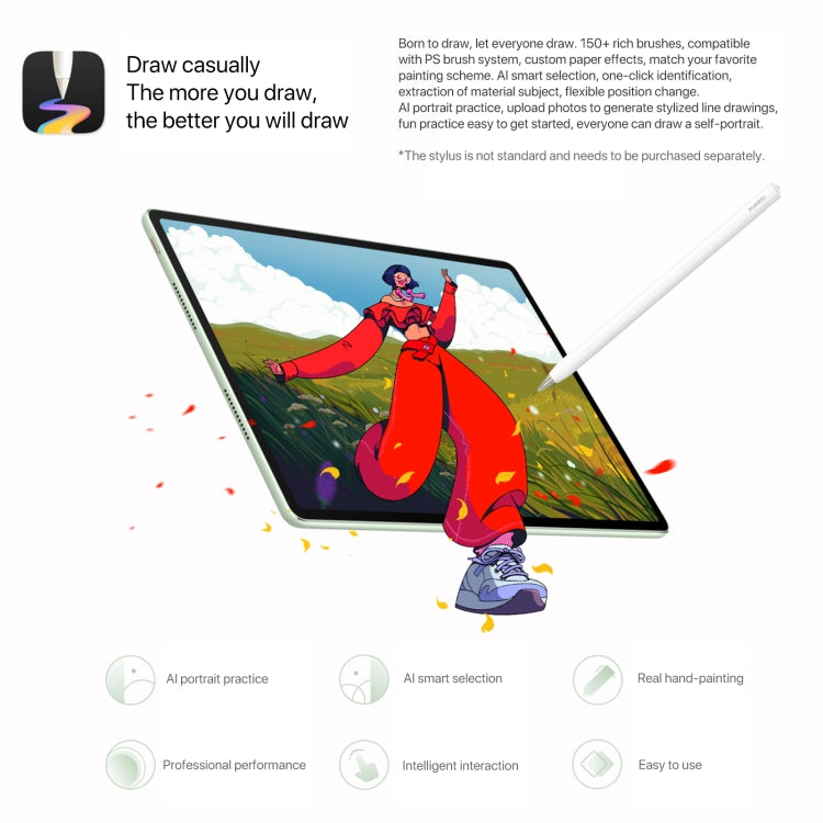 HUAWEI MatePad Air 12 inch WiFi Tablet PC, 12GB+256GB, HarmonyOS 4.2 Hisilicon Kirin 9000W, Not Support Google Play(Pink) by Huawei