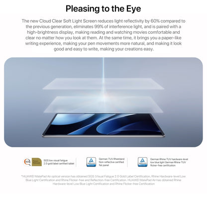 HUAWEI MatePad Air 12 inch WiFi Tablet PC, 12GB+256GB, HarmonyOS 4.2 Hisilicon Kirin 9000W, Not Support Google Play(Pink) by Huawei