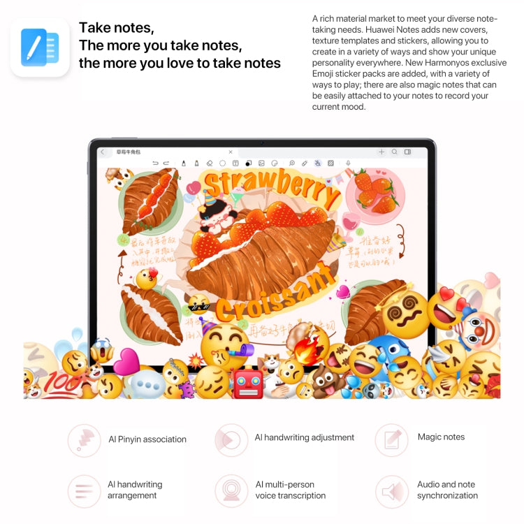 HUAWEI MatePad Air 12 inch WiFi Tablet PC, 12GB+256GB, HarmonyOS 4.2 Hisilicon Kirin 9000W, Not Support Google Play(Pink) by Huawei