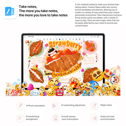 HUAWEI MatePad Air 12 inch WiFi Tablet PC, 12GB+256GB, HarmonyOS 4.2 Hisilicon Kirin 9000W, Not Support Google Play(Pink) by Huawei