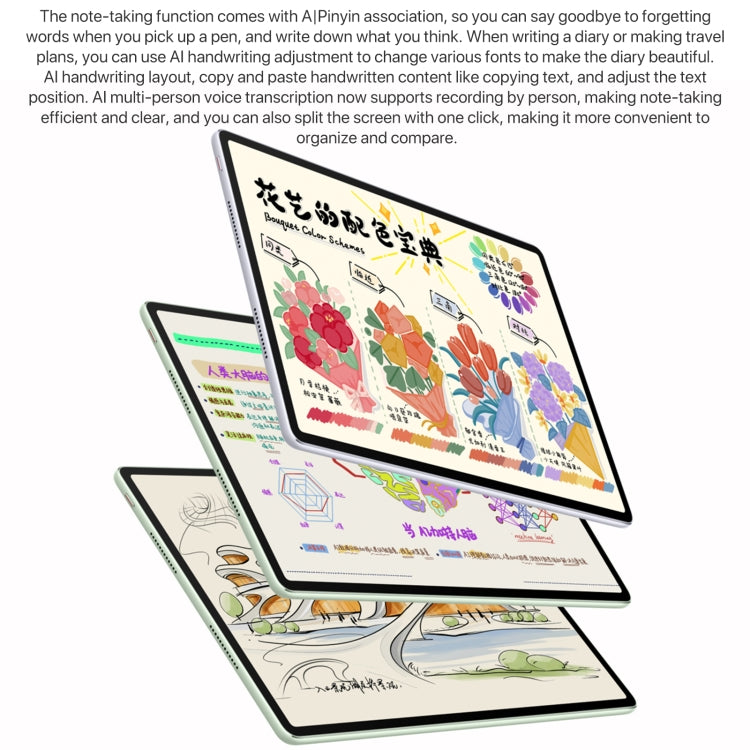 HUAWEI MatePad Air 12 inch WiFi Tablet PC, 12GB+256GB, HarmonyOS 4.2 Hisilicon Kirin 9000W, Not Support Google Play(Pink) by Huawei