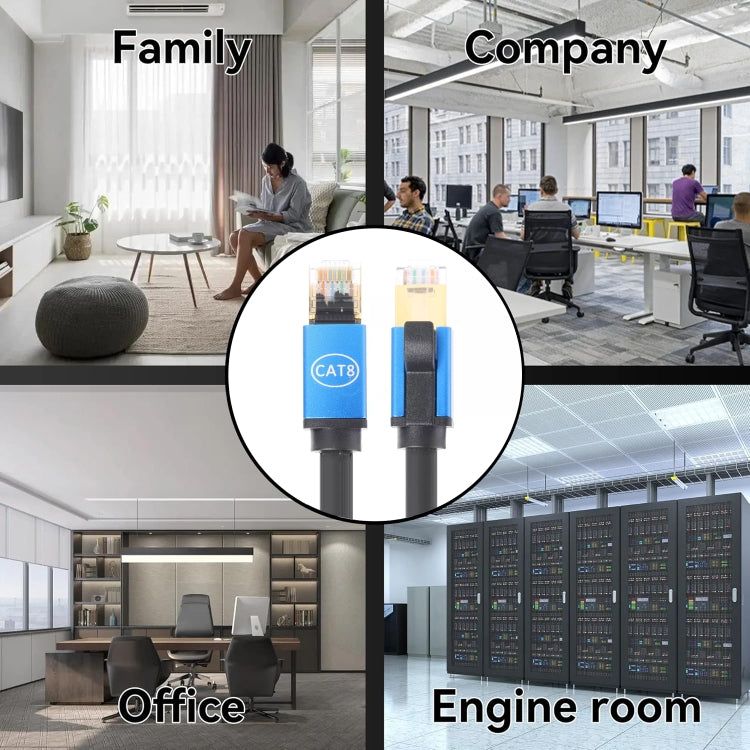 1m CAT8e Pure copper Computer Switch Router Ethernet Network LAN Cable by buy2fix