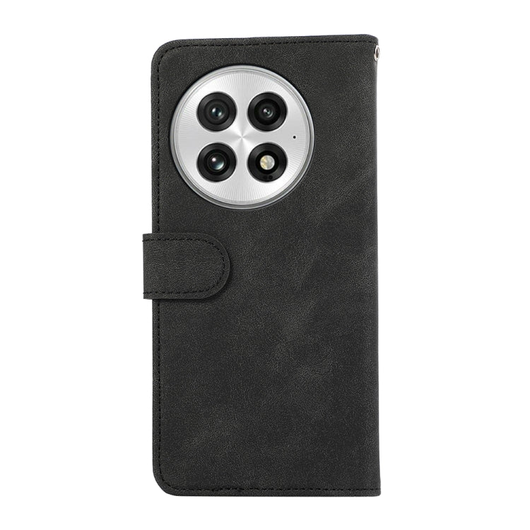 For OnePlus 13 ABEEL Color Block Magnetic RFID Leather Phone Case(Black-Green) by buy2fix