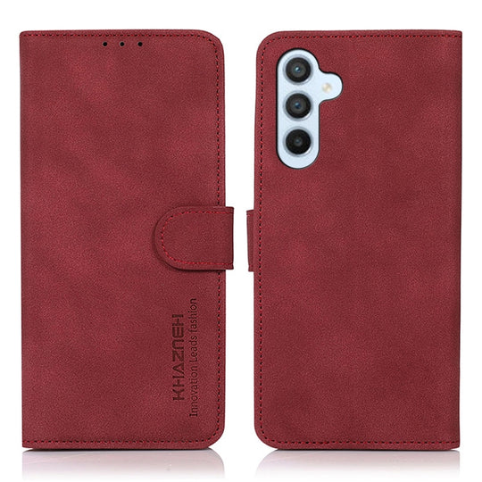 For Samsung Galaxy A26 5G KHAZNEH Matte Texture Leather Phone Case(Red)
