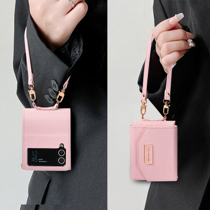 For Samsung Galaxy Z Flip4 VIETAO Portable Wallet Foldable PU Phone Case(Black) - Galaxy Z Flip4 5G Cases by VIETAO | Online Shopping UK | buy2fix