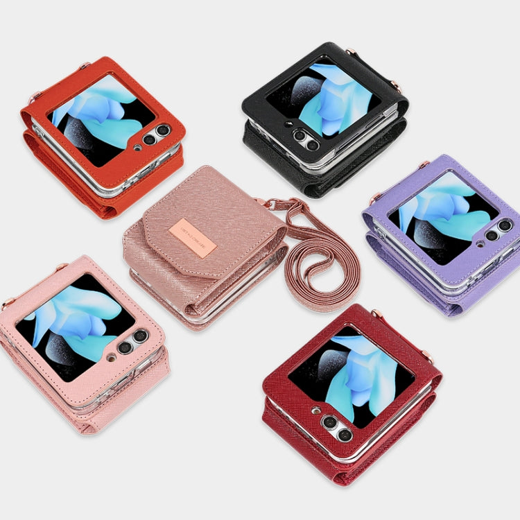 For Samsung Galaxy Z Flip6 / Flip7 FE VIETAO Portable Organ Style Wallet PU Phone Case(Red) - Galaxy Z Flip6 5G Cases by VIETAO | Online Shopping UK | buy2fix