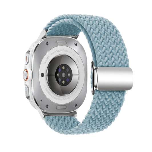 For Samsung Galaxy Watch Ultra 47mm / Ultra 2025 Nylon Loop Magnetic Buckle Watch Band(Rock Blue) by buy2fix