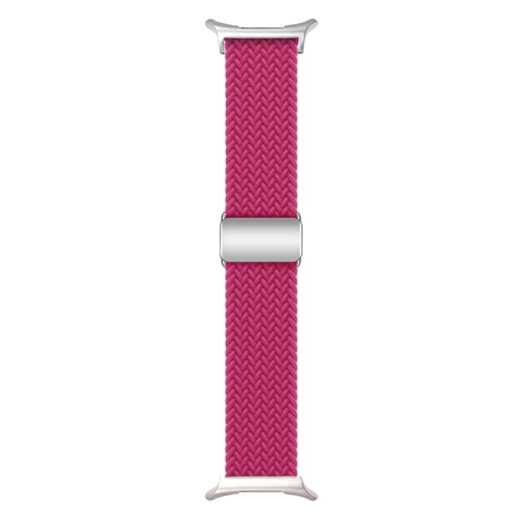 For Samsung Galaxy Watch Ultra 47mm Nylon Loop Magnetic Buckle Watch Band(Raspberry) - Watch Bands by buy2fix | Online Shopping UK | buy2fix