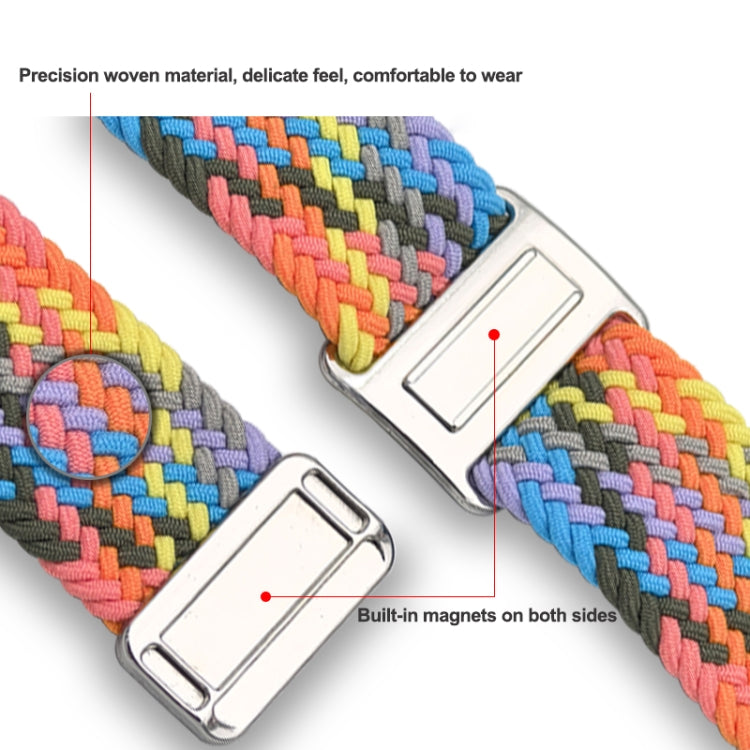 For Samsung Galaxy Watch Ultra 47mm Nylon Loop Magnetic Buckle Watch Band(Camo Colorful) - Watch Bands by buy2fix | Online Shopping UK | buy2fix