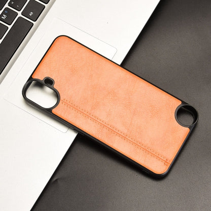 For Nothing CMF Phone 1 Cow Pattern Sewing Card Bag Phone Case(Orange) - Nothing Cases by buy2fix | Online Shopping UK | buy2fix