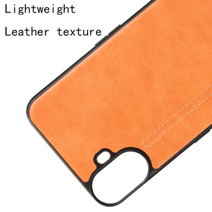 For Nothing CMF Phone 1 Cow Pattern Sewing Card Bag Phone Case(Orange) - Nothing Cases by buy2fix | Online Shopping UK | buy2fix