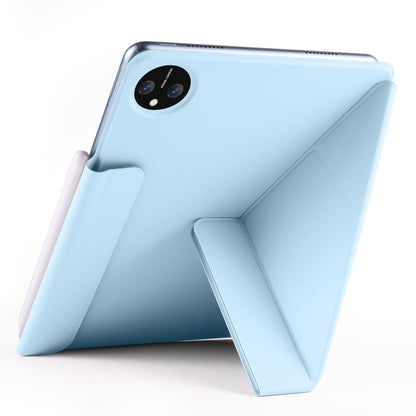 For Honor MagicPad 2 12.3 Fixed Buckle Magnetic Deformation Leather Tablet Case(Ice Blue) - Honor by buy2fix | Online Shopping UK | buy2fix