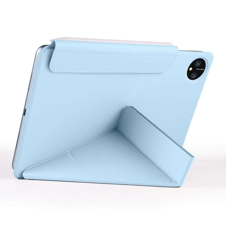 For Honor MagicPad 2 12.3 Fixed Buckle Magnetic Deformation Leather Tablet Case(Ice Blue) - Honor by buy2fix | Online Shopping UK | buy2fix