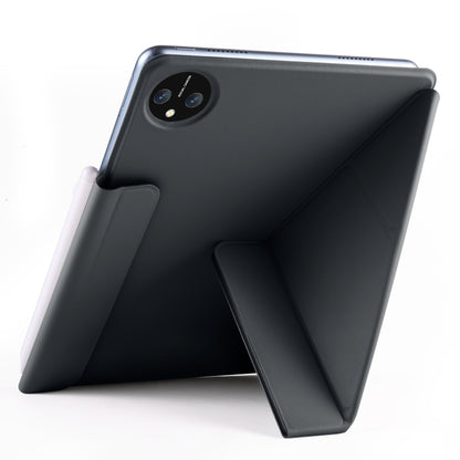 For Honor MagicPad 2 12.3 Fixed Buckle Magnetic Deformation Leather Tablet Case(Black) - Honor by buy2fix | Online Shopping UK | buy2fix