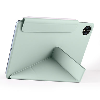 For Honor MagicPad 2 12.3 Fixed Buckle Magnetic Deformation Leather Tablet Case(Baby Green) - Honor by buy2fix | Online Shopping UK | buy2fix