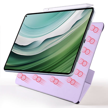 For Honor MagicPad 2 12.3 Fixed Buckle Magnetic Deformation Leather Tablet Case(Taro Purple) - Honor by buy2fix | Online Shopping UK | buy2fix