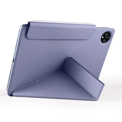 For Honor MagicPad 2 12.3 Fixed Buckle Magnetic Deformation Leather Tablet Case(Lavender Purple) - Honor by buy2fix | Online Shopping UK | buy2fix