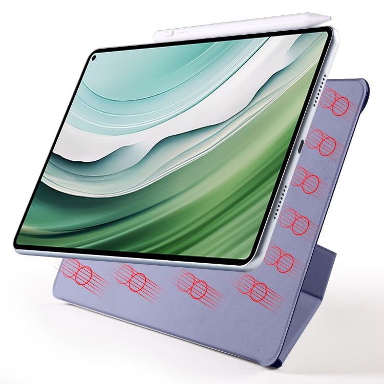 For Honor MagicPad 2 12.3 Fixed Buckle Magnetic Deformation Leather Tablet Case(Lavender Purple) - Honor by buy2fix | Online Shopping UK | buy2fix