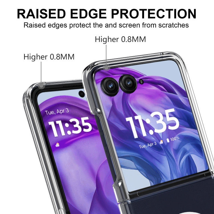 For Motorola Razr 50 Ultra / Razr+ 2024 Scratchproof PC Transparent MagSafe Phone Case(Transparent) by buy2fix