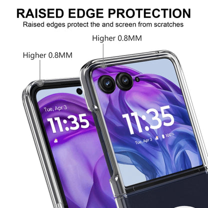 For Motorola Razr 50 Ultra / Razr+ 2024 Scratchproof PC Transparent MagSafe Phone Case(Transparent) by buy2fix