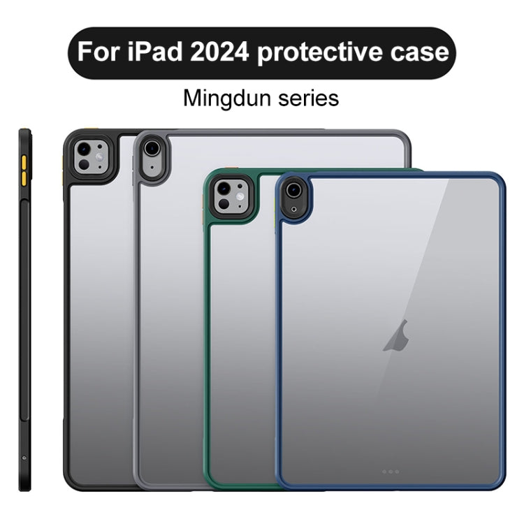 For iPad Pro 13 2024 Ming Shield Series PC Hybrid TPU Tablet Case(Black) - iPad Pro 13 2024 Cases by buy2fix | Online Shopping UK | buy2fix