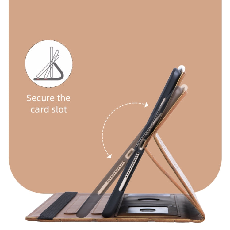 For iPad Air / Air 2 / 9.7 2018 Embossed Geometric Leather Smart Tablet Case(Brown) - iPad 9.7 (2018) & (2017) Cases by buy2fix | Online Shopping UK | buy2fix