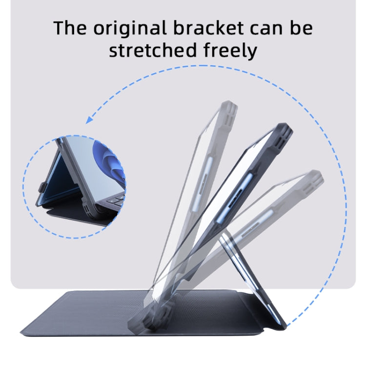 For Microsoft Surface Pro 9 / 10 / 11 Conjoined Acrylic Leather Tablet Case(Black) - Others by buy2fix | Online Shopping UK | buy2fix