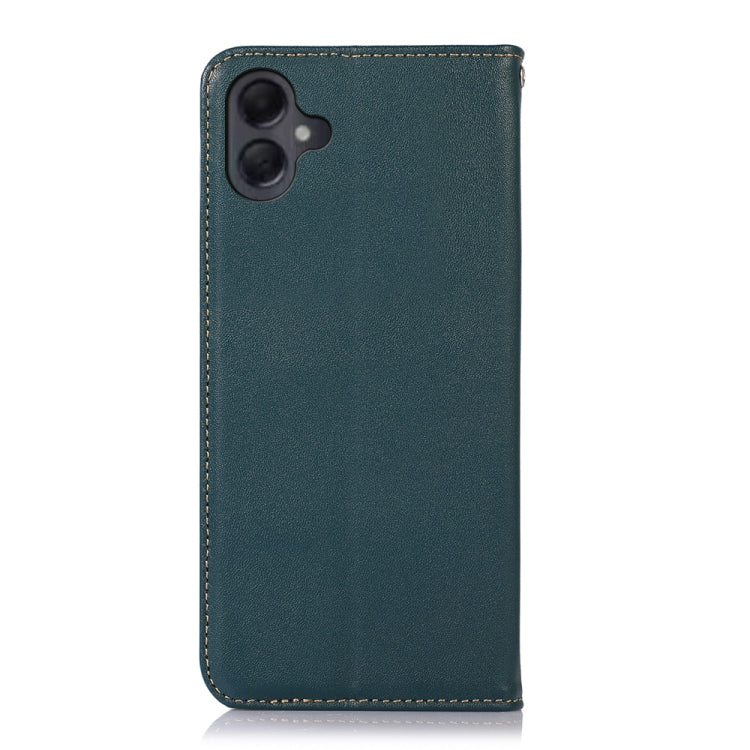 For Samsung Galaxy A06 4G KHAZNEH Nappa Top Layer Cowhide Leather Phone Case(Green) - Galaxy Phone Cases by buy2fix | Online Shopping UK | buy2fix
