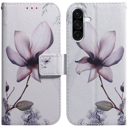 For Galaxy A26 5G Coloured Drawing Flip Leather Phone Case(Magnolia)