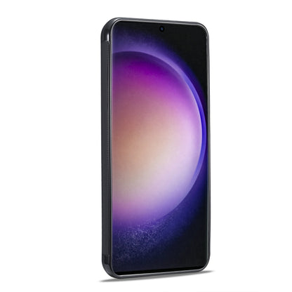 For Samsung Galaxy S25 5G LC.IMEEKE 3 in 1 Carbon Fiber Texture Shockproof Phone Case(Black) by LC.IMEEKE