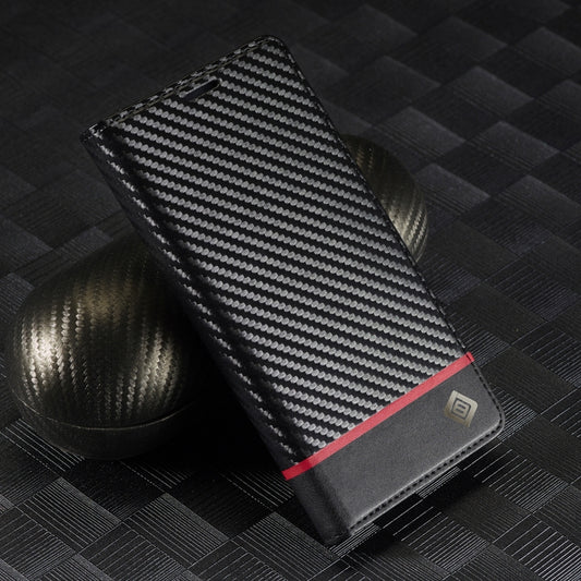 For Samsung Galaxy S25+ 5G LC.IMEEKE Carbon Fiber Leather Phone Case(Horizontal Black) by LC.IMEEKE