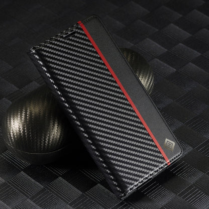 For Samsung Galaxy S25 5G LC.IMEEKE Carbon Fiber Leather Phone Case(Vertical Black) by LC.IMEEKE